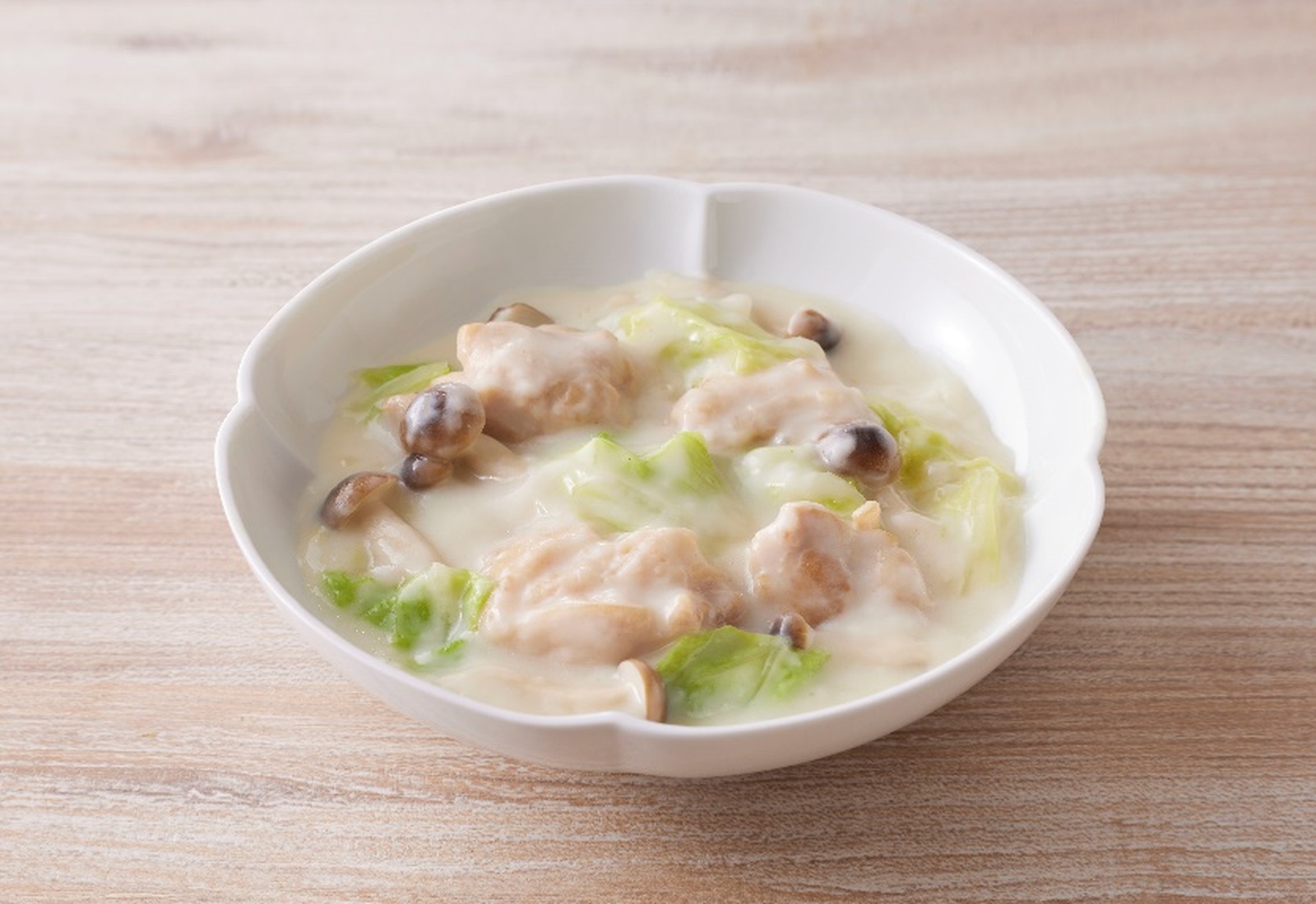 【スチコン調理】 きのこと白菜のクリーム煮