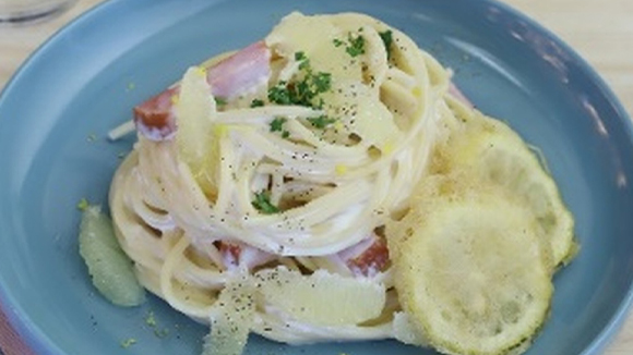 瀬戸内レモンクリーム＆フリットのパスタ