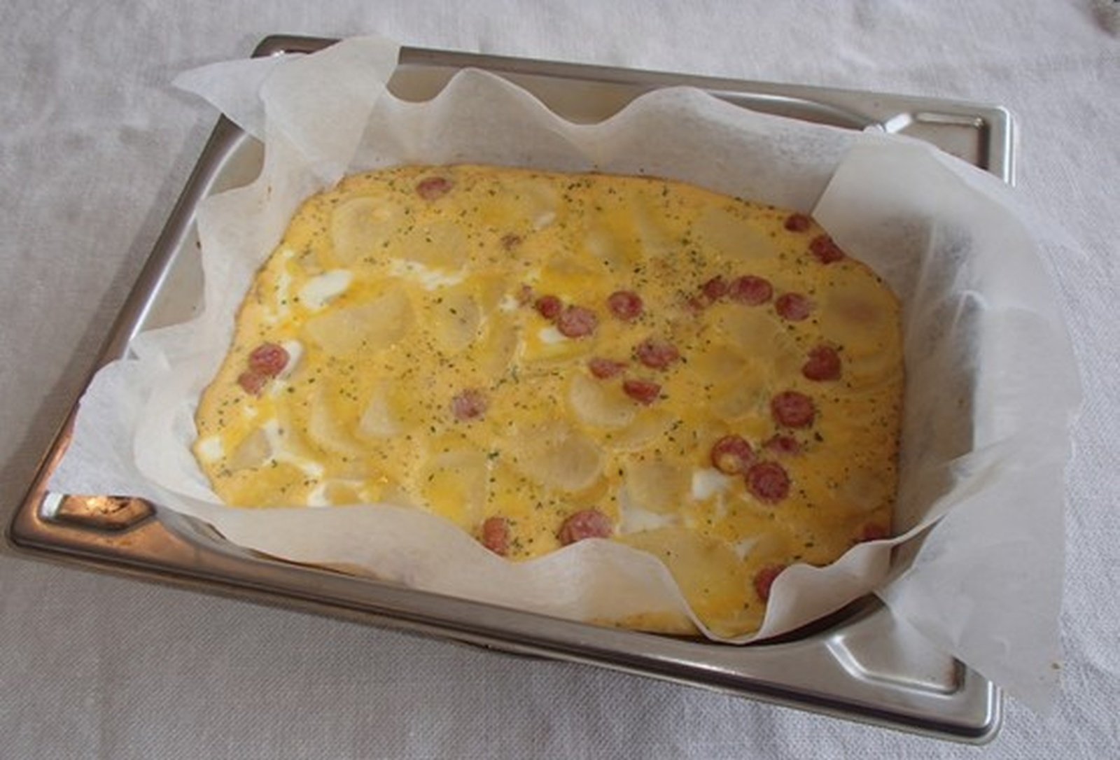 【スチコン調理】バター風味スペイン風オムレツ