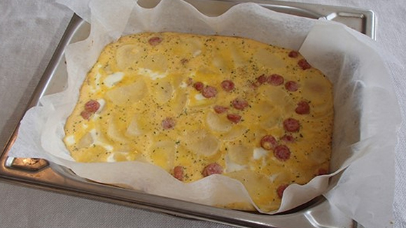 【スチコン調理】バター風味スペイン風オムレツ